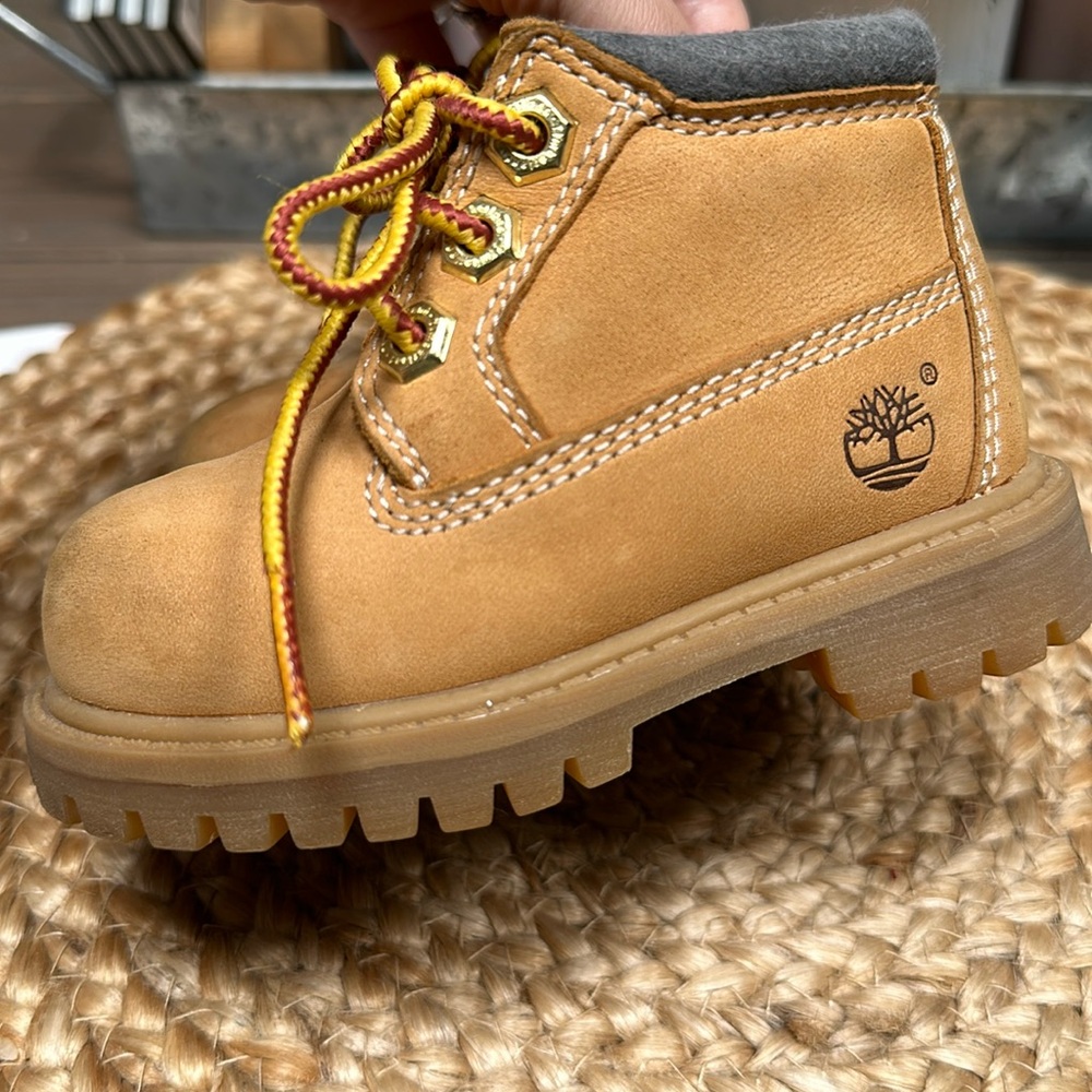 Tan Toddler Timbs Size 5